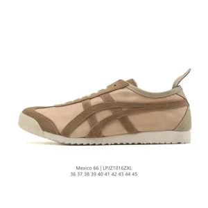 ASICS Onitsuka Tiger Mexico 66 Classic Leather Sneakers for Men and Women