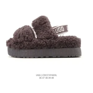 UGG Women's Winter Wool Slippers Cozy Fuzzy House Shoes