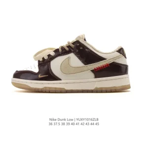 Nike SB Dunk Low Pro Vintage Leather Skateboarding Shoes for Men and Women
