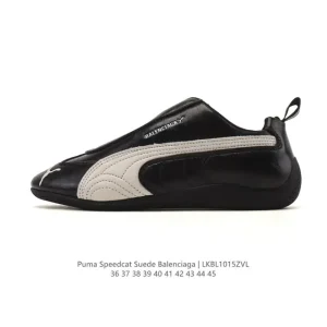 Balenciaga Speedcat Racing Sneakers Leather Vintage Low Top Shoes