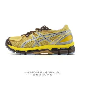 ASICS Gel-Kinetic Fluent Running Shoes Black Gold Men's