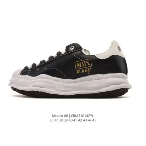 Mmy Maison Mihara Yasuhiro Blakey Canvas Low Sneakers with Dissolved Sole