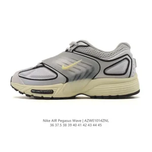 Nike Pegasus Wave Men's Women's Running Shoes Retro Comfort Breathable Low-Top Wave Aesthetic Sport Sneakers