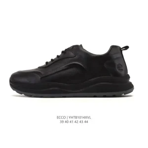 ECCO Men's Lightweight Outdoor Casual Leather Shoes Breathable Comfortable Walking Shoes