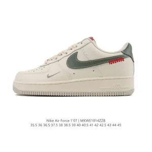 Nike Air Force 1 '07 Low White Leather Sneakers DV4246