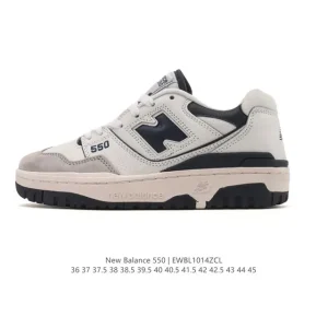 New Balance 550 Retro Basketball Shoes White Leather