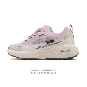FILA Women's Retro Style Breathable Mesh Dad Shoes with Deconstructed Straps