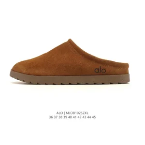 Alo Recovery Slipper Unisex Maillard Color Autumn Winter Suede Casual Slippers