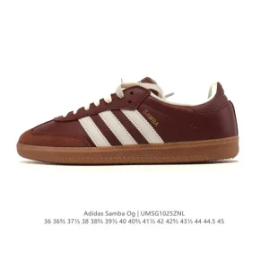 Adidas Samba Og Classic Leather Sneakers White T-Toe Shoes