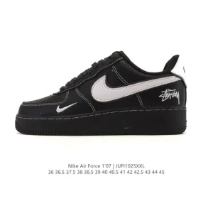 Nike Air Force 1 07 Low White Leather Casual Sneakers for Men and Women