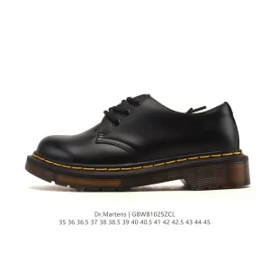 Dr Martens Classic Low-Top Boots with Thick Sole for Men and Women