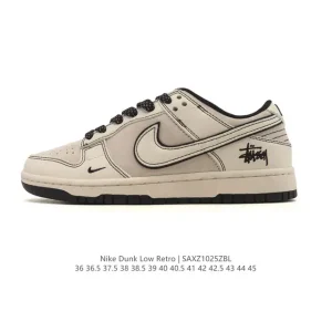 Nike Dunk Low Retro Vintage Basketball Skateboarding Shoes Leather Rubber Sole