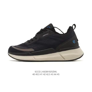 ECCO Men's Outdoor Lifestyle Sneakers Breathable Lightweight Lace-Up