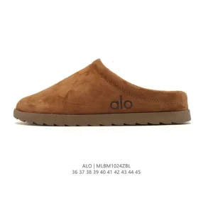 Alo Recovery Slipper Unisex Maillard Color Fall Winter Suede Casual Slippers