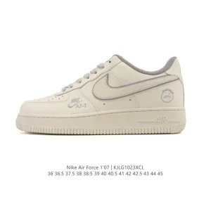 Nike Air Force 1 Low 07 White Leather Sneakers for Men and Women