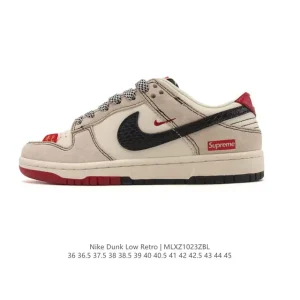 Nike SB Dunk Low Pro XD1588 Vintage Leather Skateboarding Shoes
