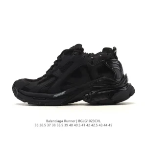 Balenciaga Runner Sneaker Grey Black Blue Red Low Top Retro Running Shoes
