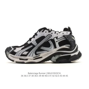Balenciaga Runner Sneaker Grey Black Blue Red Low Top Retro Running Shoes