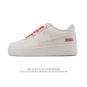Nike Air Force 1 '07 Low White Leather Sneakers