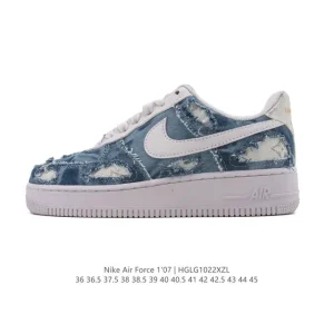 Nike Air Force 1 Low 2025 White Canvas Shoes with Air Cushion