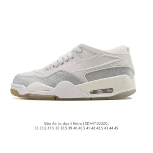Jordan Air 4 Retro Low Top Casual Basketball Shoes for Men and Women