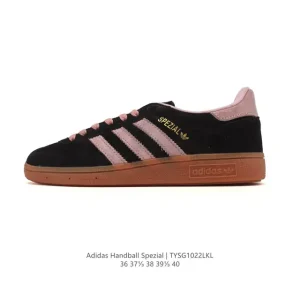 Adidas Handball Spezial Low-Top Retro Leather & Fabric Sneakers