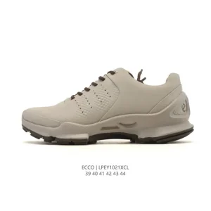 ECCO Men's Chunky Sole Casual Sneakers Breathable Lightweight Lace-Up Shoes