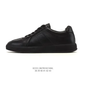 ECCO Men's Chunky Sole White Leather Sneakers