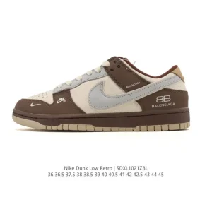 Nike SB Dunk Low Pro XD1588 Vintage Leather Skate Shoes for Men and Women