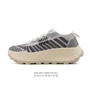Miu Miu Tyre Sneaker Platform Running Shoes for Women