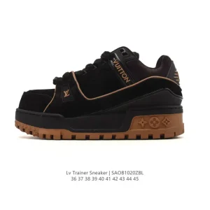 Louis Vuitton Trainer Maxi Padded Collar Sneakers with Tech Laces