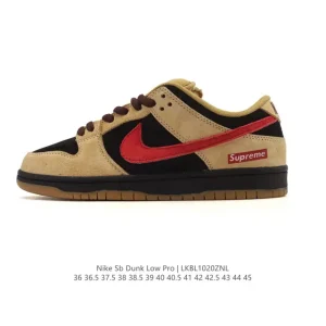 Nike SB Dunk Low Pro BQ1867 Vintage Leather Skate Shoes for Men and Women