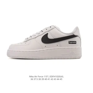 Nike Air Force 1 Low White Leather Casual Sneakers for Men and Women