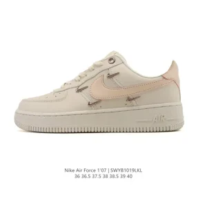 Nike Air Force 1 '07 Low White Leather Casual Sneakers