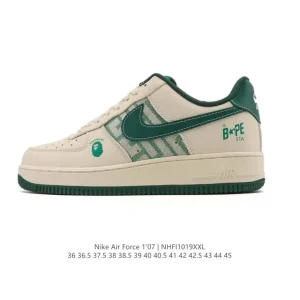 Nike Air Force 1 07 Low White Leather Sneakers for Men and Women