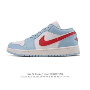 Jordan Air Jordan 1 Low Retro Leather Basketball Shoes