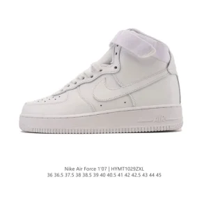 Nike Air Force 1 High 2025 Magic Strap White Sneakers with Air Cushion