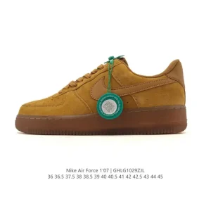 Nike Air Force 1 Low 07 Leather White Casual Sneakers for Men and Women
