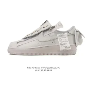 Nike Air Force 1 Low 07 Leather White Cushioning Sneakers