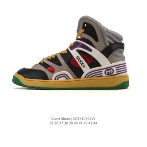 Gucci Edtb1029Xvl High-Top Retro Basketball Shoes for Men and Women