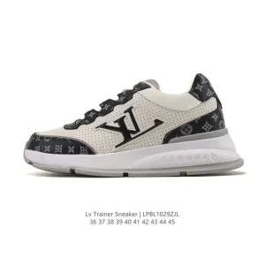 Louis Vuitton Classic White Leather Sneakers for Men and Women