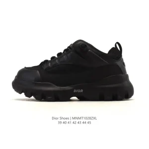 Dior Men's Low-Top Retro Sneakers with Thick Sole