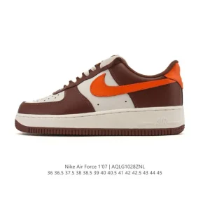 Nike Air Force 1 07 Low White Leather Sneakers for Men and Women