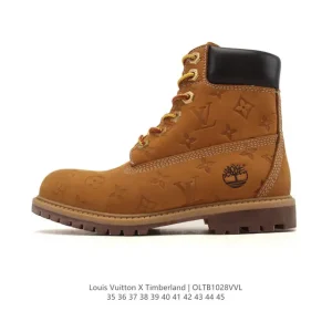 Timberland x LV Trainer High Top Boots for Men and Women