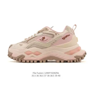 Fila Fusion Chunky Sneakers for Women - White Fashion Streetwear Shoes