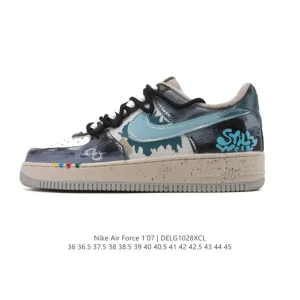 Nike Air Force 1 07 Low White Leather Casual Sneakers for Men and Women