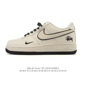 Nike Air Force 1 07 Low White Leather Sneakers for Men and Women