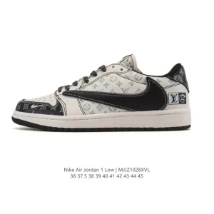Jordan AJ1 Low Retro Basketball Shoes with Air Cushion
