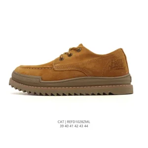 Cat Men's Chunky Sole Hiking Boots Outdoor Casual Shoes