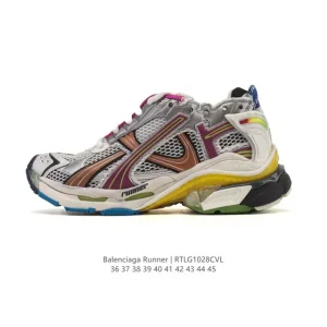Balenciaga Runner Grey Black Blue Red Retro Low Top Sneakers